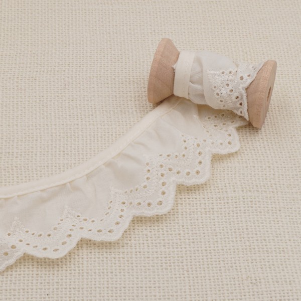 Galon Broderie Anglaise - Écru