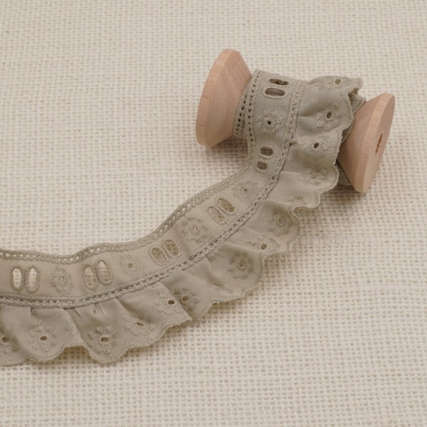 Galon Broderie Anglaise Avec Passant - Lin