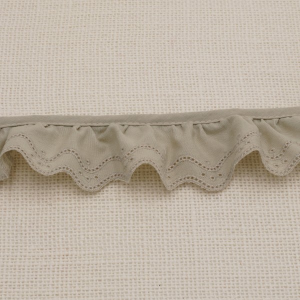 Galon Broderie Anglaise Vague - Lin