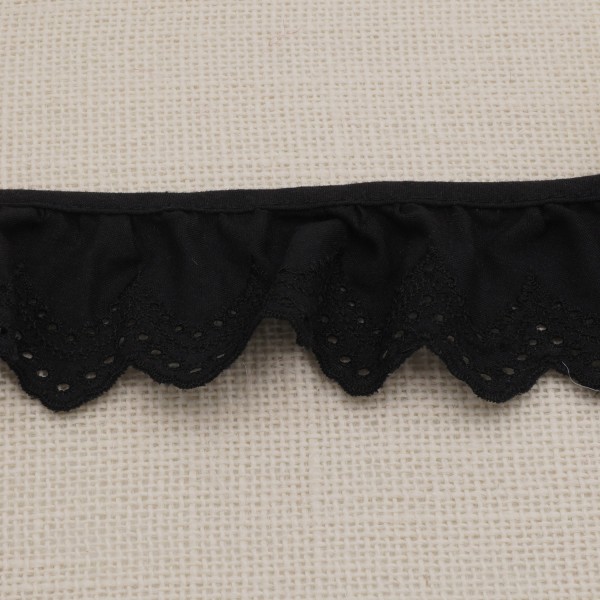 Galon Broderie Anglaise - Noir