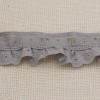 Galon Broderie Anglaise Avec Passant - Gris Clair
