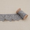 Galon Broderie Anglaise Vague - Gris Clair