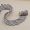 Galon Broderie Anglaise Vague - Gris Clair