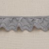 Galon Broderie Anglaise Vague - Gris Clair