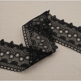 Guipure 8cm - Noir