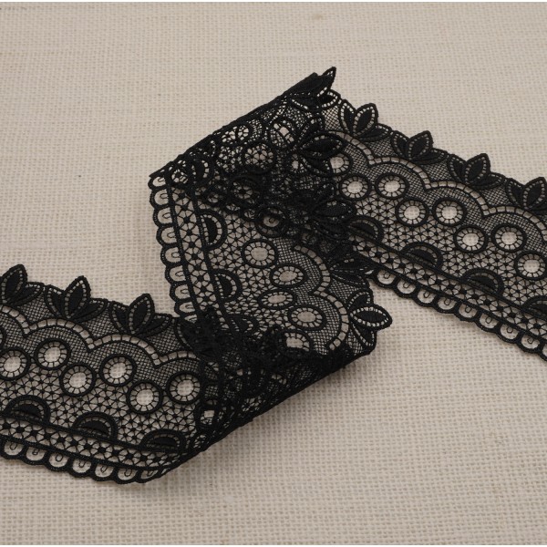 Guipure  8cm - Noir