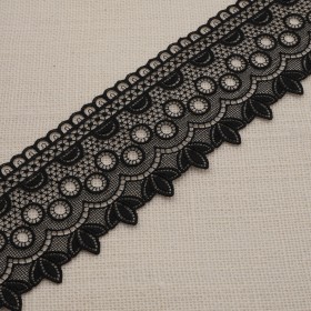 Guipure 8cm - Noir