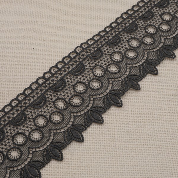 Guipure  8cm - Gris