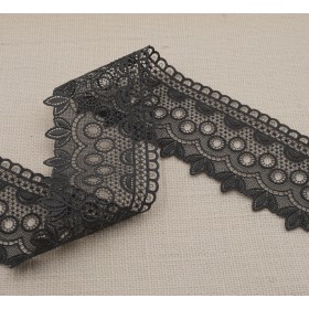 Guipure 8cm - Gris