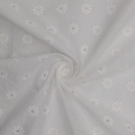 Broderie Anglaise - Coton Blanc