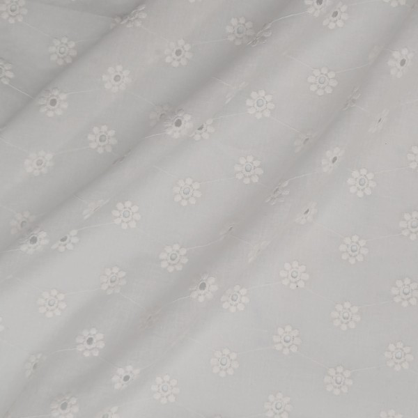 Broderie Anglaise - Coton Blanc