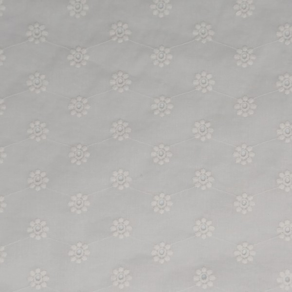 Broderie Anglaise - Coton Blanc