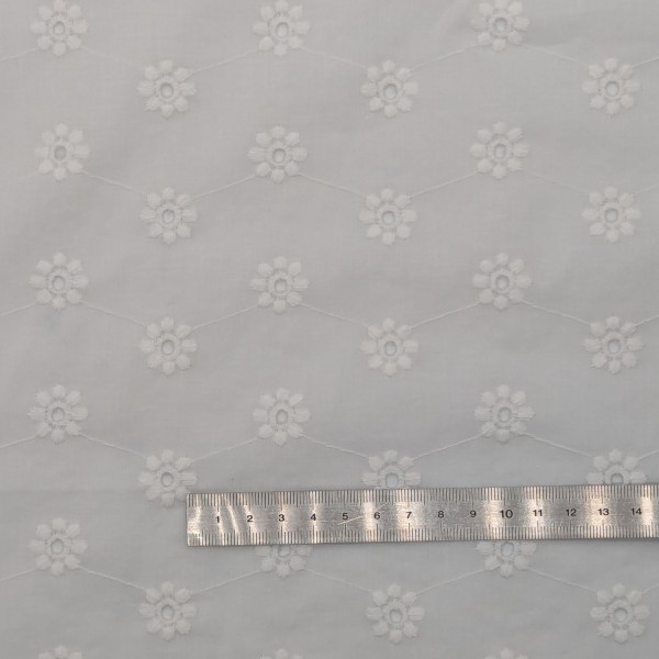 Broderie Anglaise - Coton Blanc