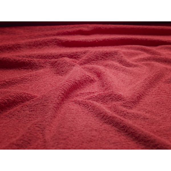 Tissu Eponge rouge